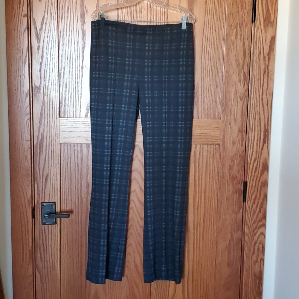 Blue, Black, gray, with yellow accent dress pants